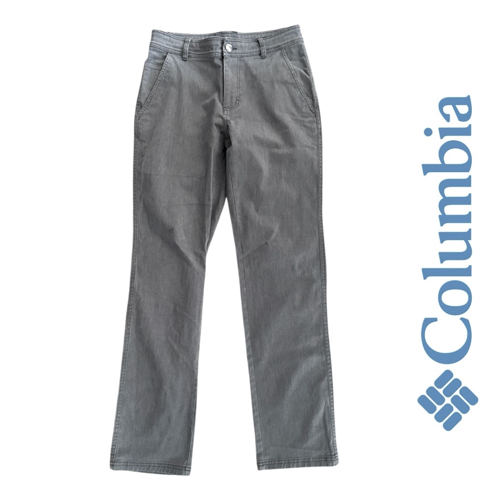 Columbia Women’s Gray Straight Leg Pants Denim Jeans Trousers Size 10 Tall 32…